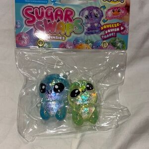 Trendy Brand New Sugar Swaps Alien Glitter Squishies🔥